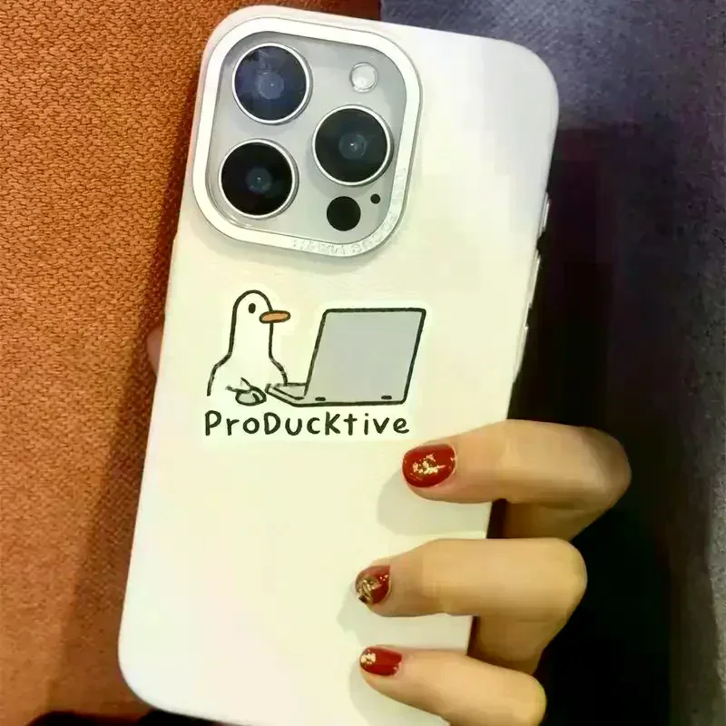 

5Pcs Removable Laptop Waterproof Decals Cute Goose Laptop Stickers Notebook Computer DIY Decoration Gift For Adults