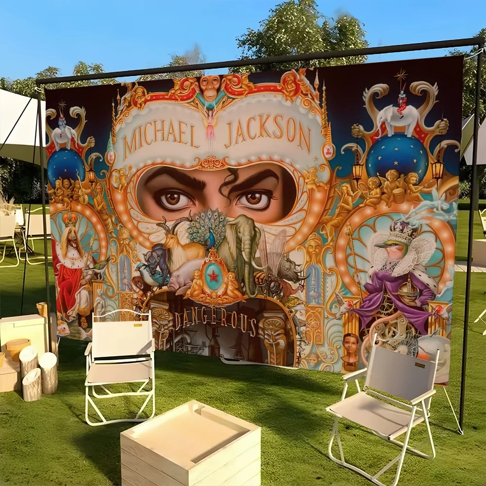 M-Michael J-Jackson Singer Flag For Picnic Party Camping Banner Outdoor Atmosphere Cloth