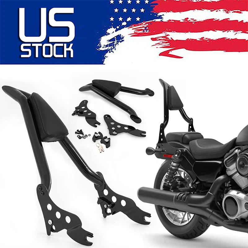 

16" Rear Passenger Backrest Sissy Bar For Harley Touring CVO FLHR Road Street Electra Glide 2009-2022 Motorcycle Accessories