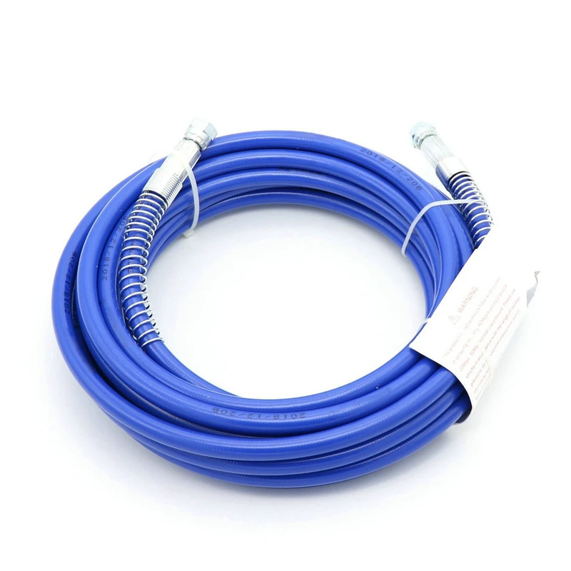 

1/4'' High Pressure Hose 5000PSI Airless with Joints Machine Sprayer Hose for Paint Latex Putty Spray Paint Hose Length 13 Meter
