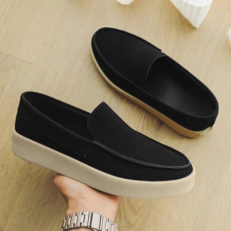 

Fashion Men Casual Shoes Lightweight Man Loafers Comfortable Non-slip Walking Sneakers Breathable Flats Driving Shoes Lazy Shoes