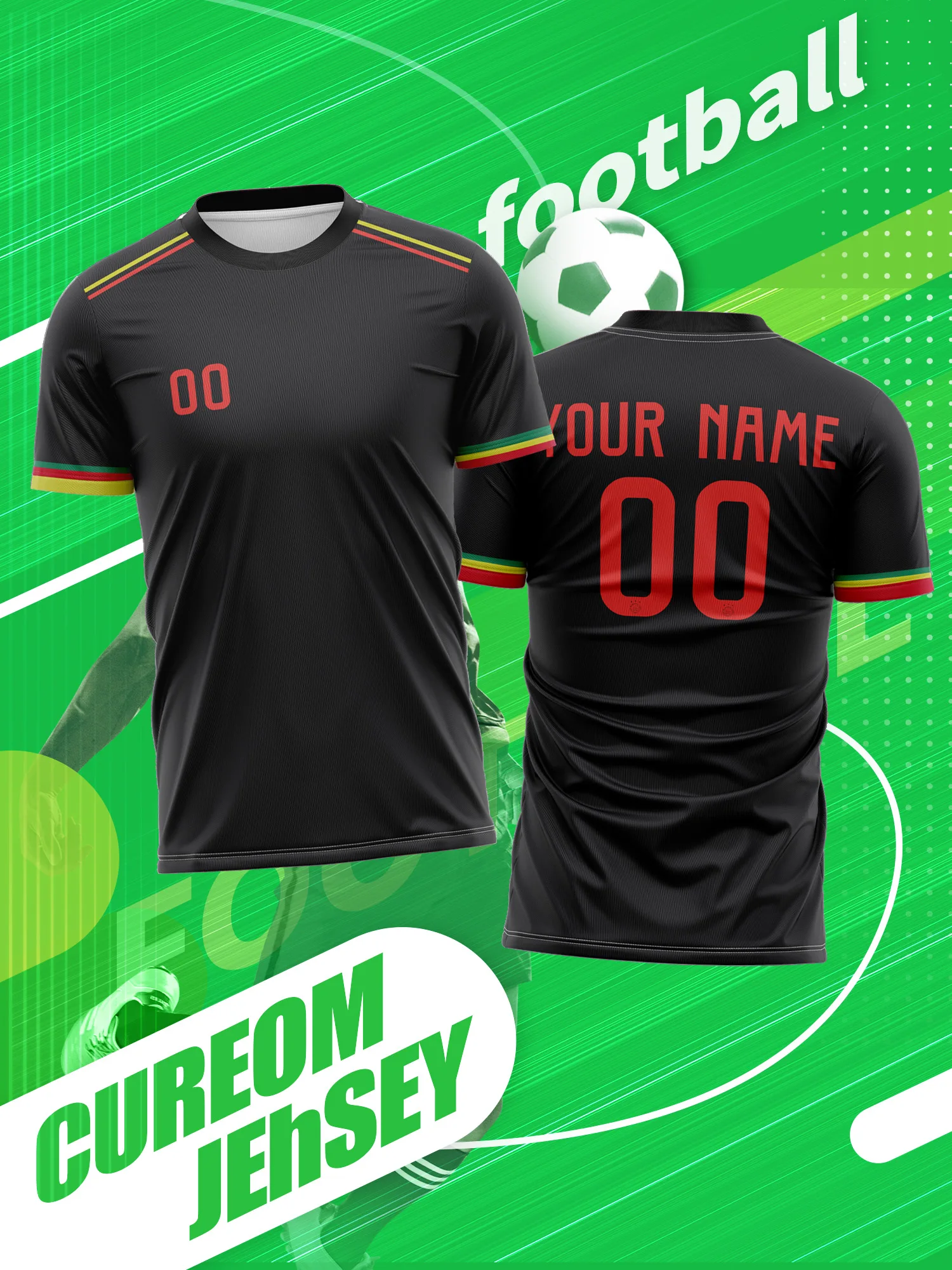 Camiseta de Fútbol Personalizada con Número e Imagen, Conjunto Familiar, Combo de Camisetas de Fútbol para Padres e Hijos