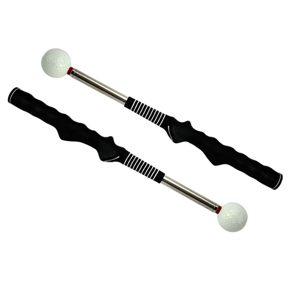 

Telescopic Swing Trainer Rod Golf Practice Warm Up Aid Anti-Slip Grip Training Stick Ringing Sound Core for Professional