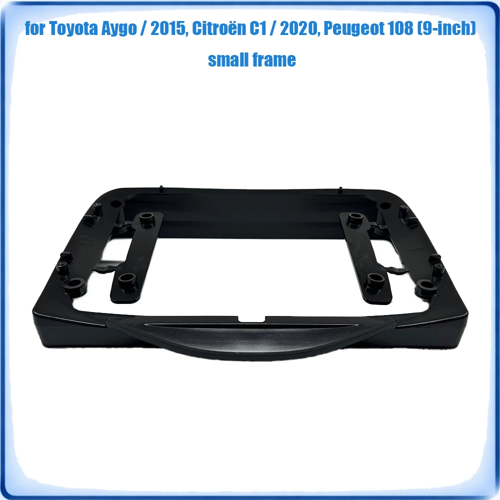 Car Radio Small Fascia Frame For Toyota Aygo 2015 Citroen C1 2020 Peugeot 108 9 inch Wiring Harness Power Cable Plug & Play