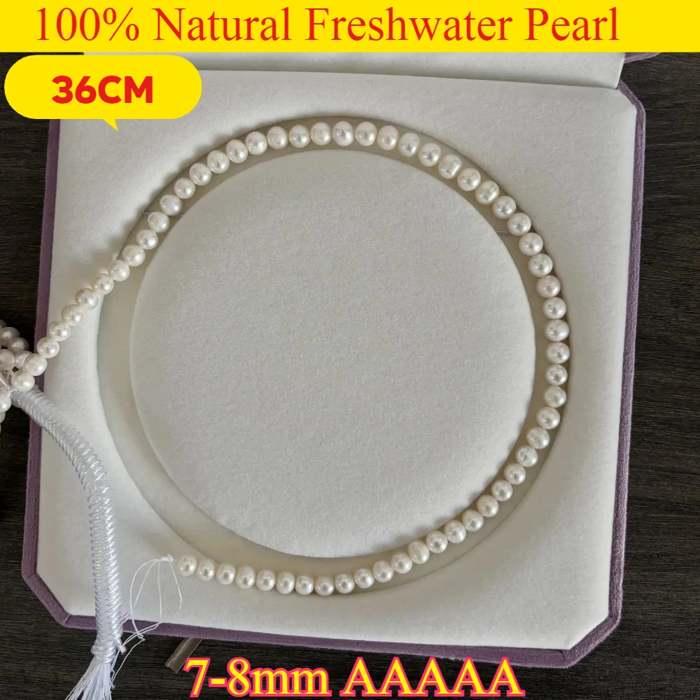 AAAAA 7-8mm Semi-finished Exquisite Natural Freshwater Pearl Bead Wedding for Jewelry Making DIY Necklace Bracelet Accessories