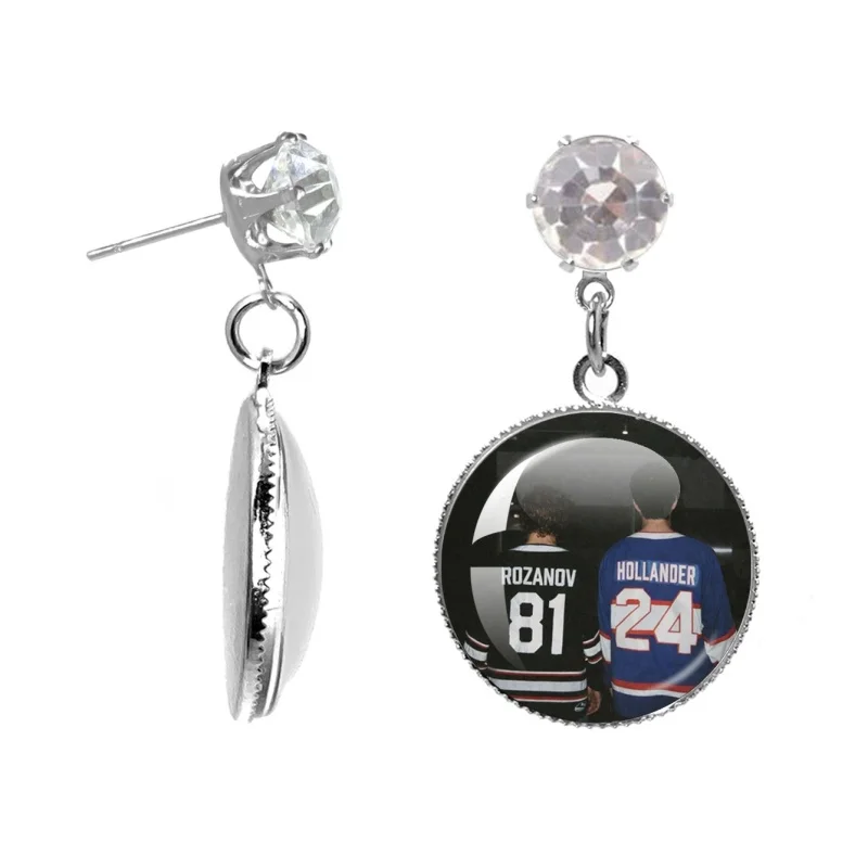 20mm Single Diamond Earrings Hot TV H-Heated Rivalry Character Shane Hollander  Pendent Handmade Accessories Jewelry Fans