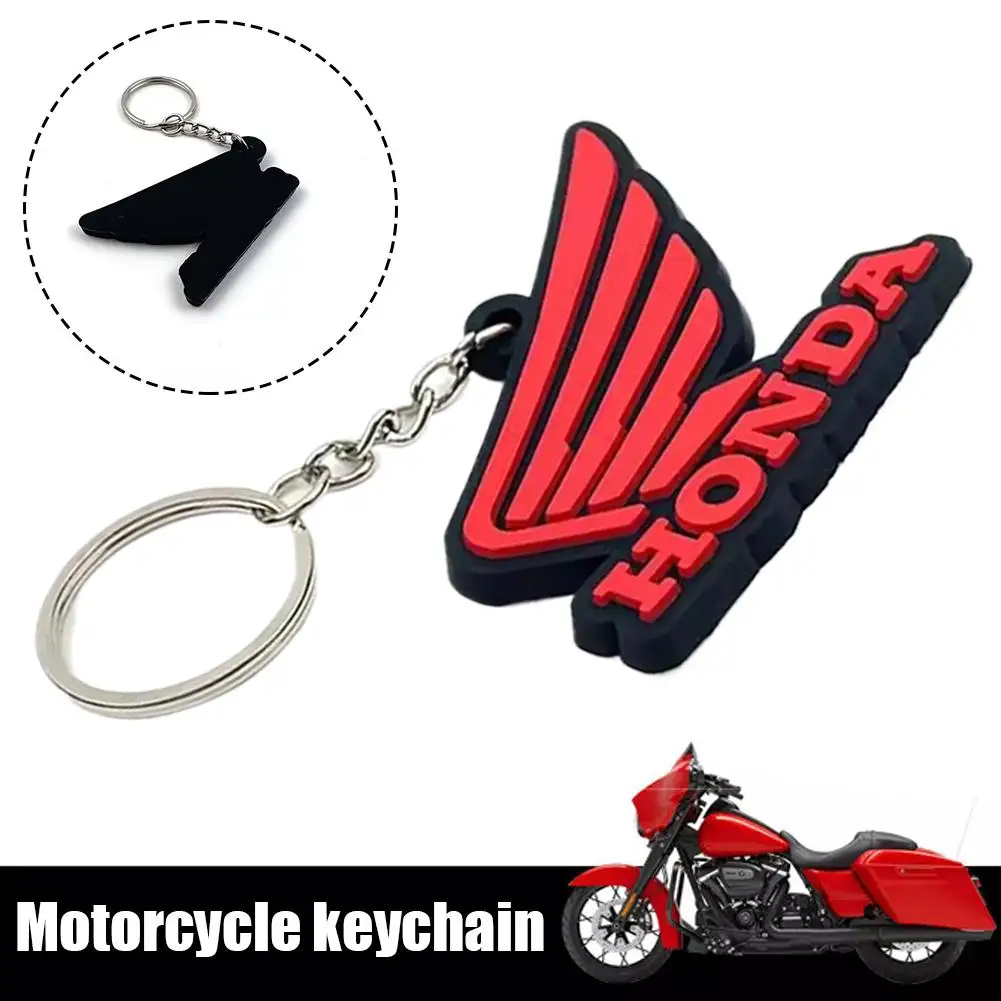 Portachiavi moto Portachiavi in gomma Portachiavi con logo Piccole attività regalo per accessori portachiavi moto Honda