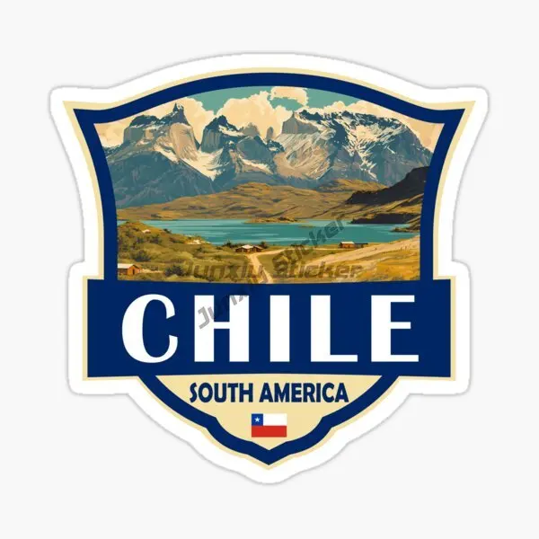 CHILE VALLE NEVADO SUD AMÉRICA DIENTES Explora el paisaje, pegatina para coche, calcomanía de vinilo autoadhesiva de PVC