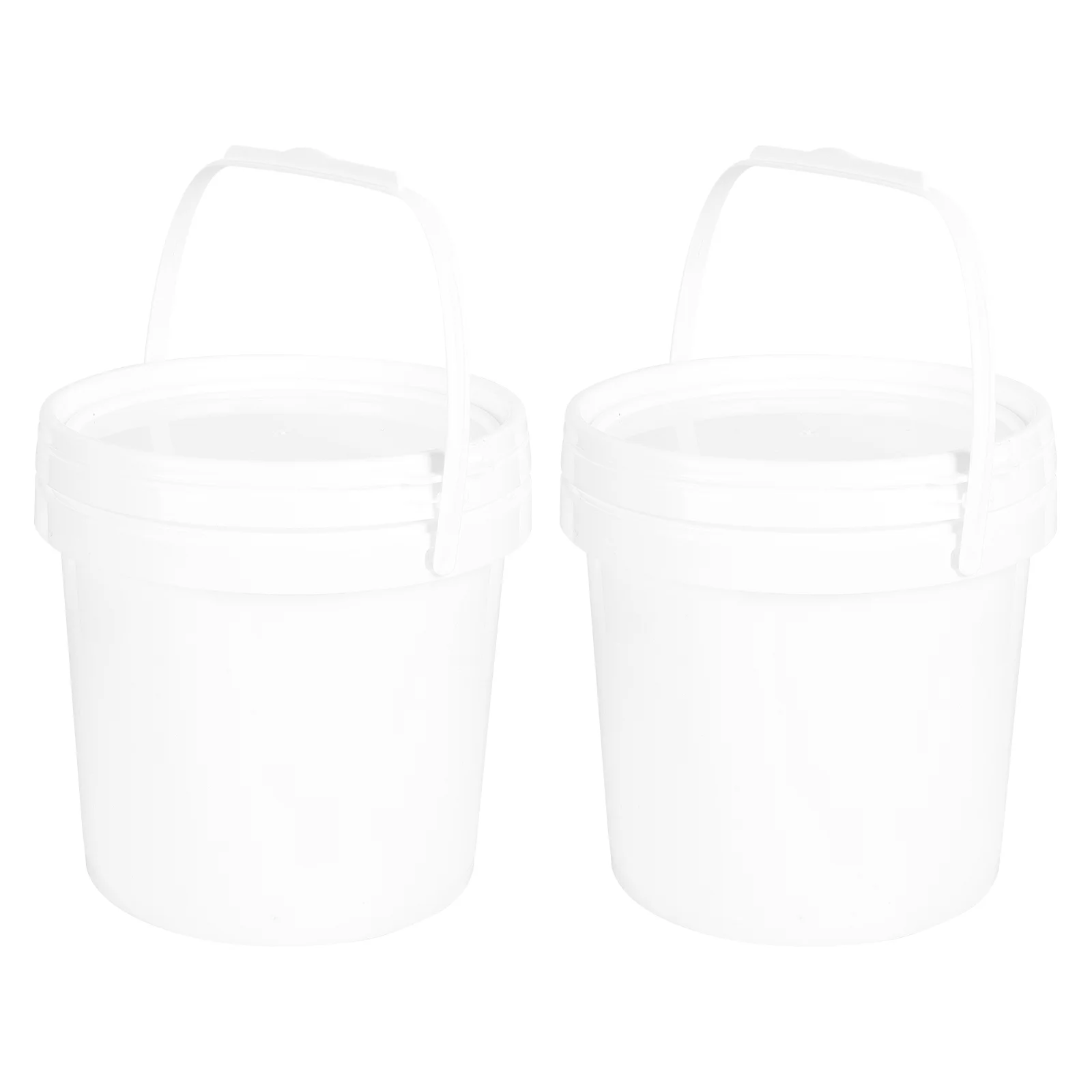 

2 Pcs Paint Bucket Pails Storage Ornament Container Handheld Pigment Buckets Can Multipurpose