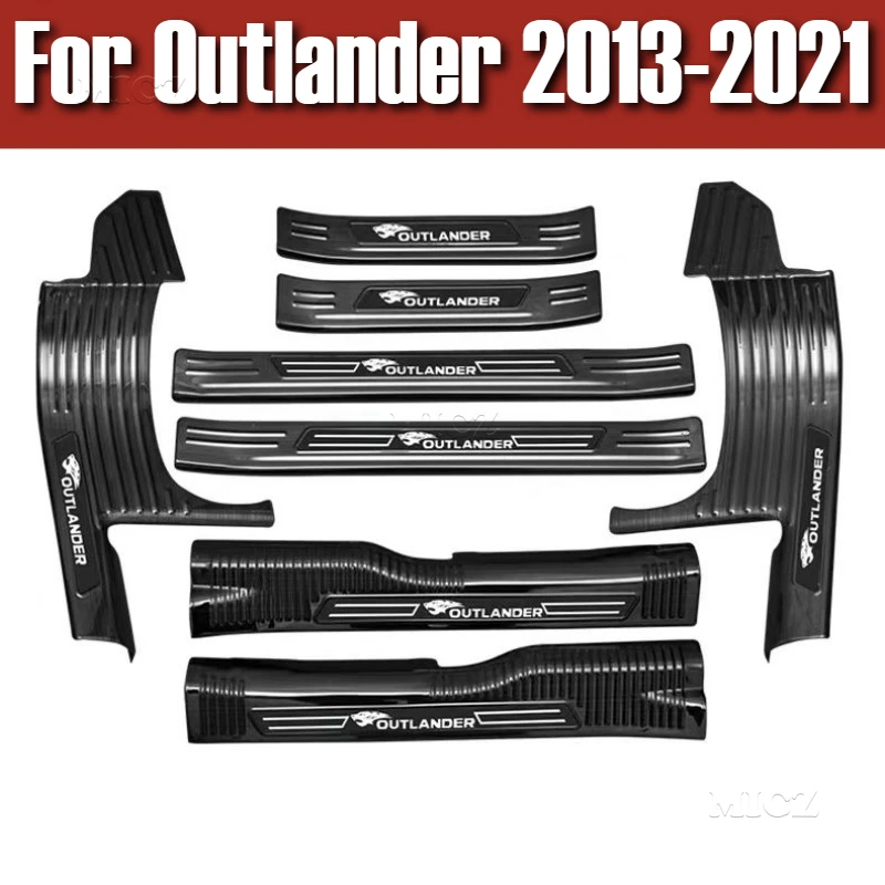 

Автомобильные аксессуары для Outlander 2013-2021, защита заднего бампера автомобиля из нержавеющей стали, порог багажника, накладка накладки накладки