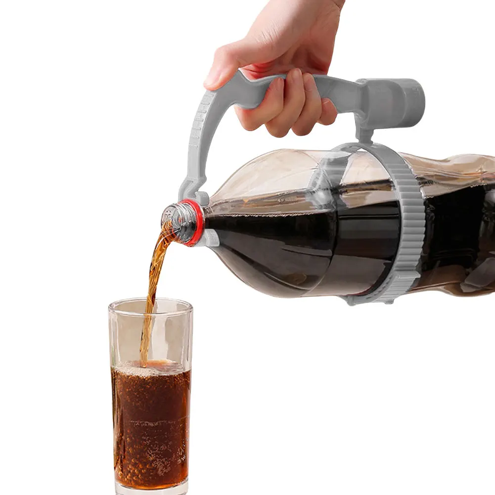 

Beverage Bottle Inverting Handle Holder Adjustable Flow Rate Control Drink Bottle Grip Bar Beverage Pouring Handle