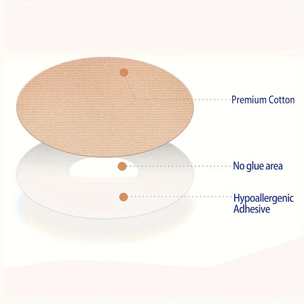 غطاء مستشعر حر لـ Libre 2، رقع مقاومة للماء، خالية من اللاتكس ولا تسبب الحساسية، 14 يومًا، بدون غراء في المنتصف، 20 عبوة