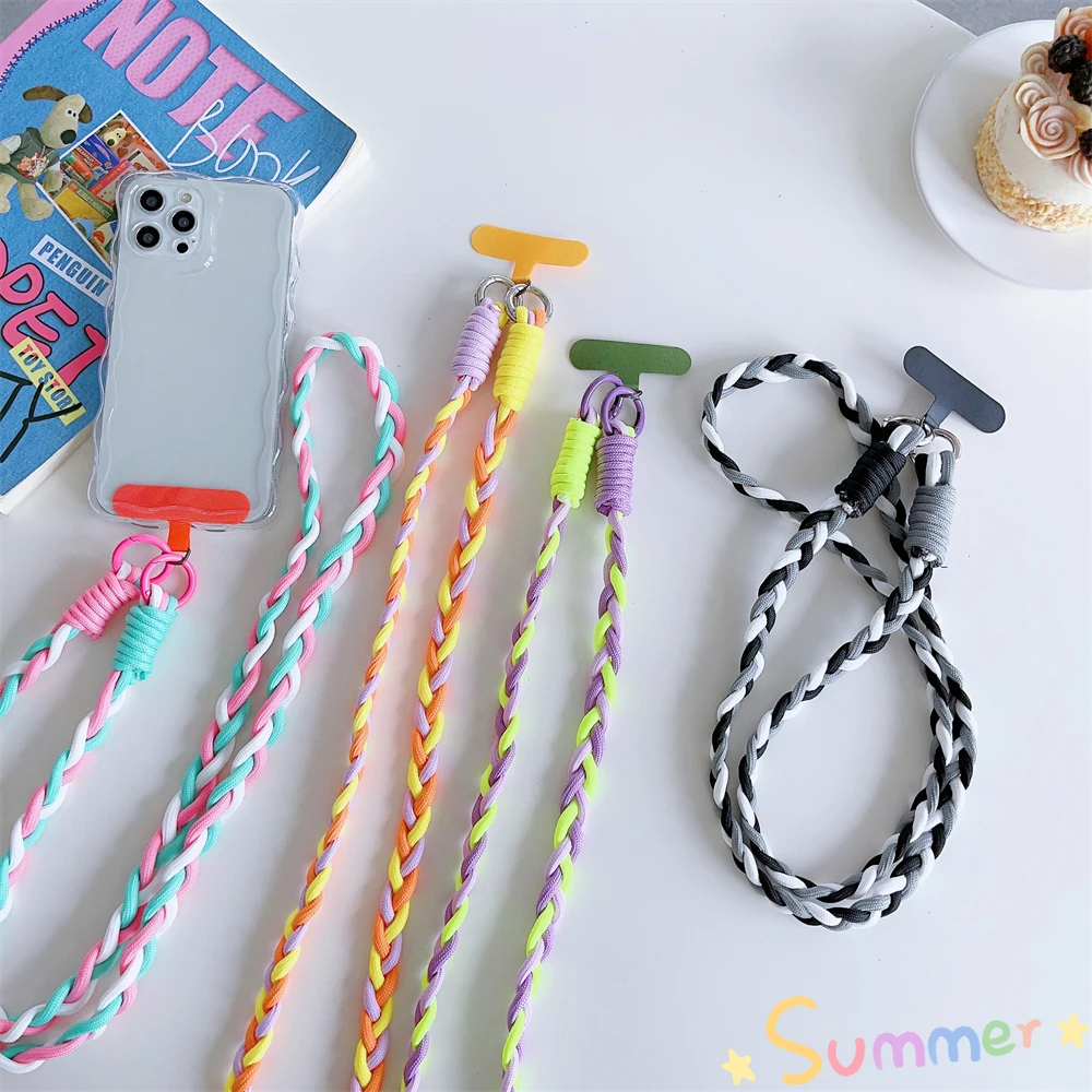 Colorful Adjustable Phone Straps Lanyard Cute Stylish Sport Lanyards Long Mobile Phone Rope Pendant For iPhone 14 Stylish Strap