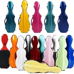 Custodia per violino multicolore in fibra di carbonio 4/4 3/4 1/2 1/4 scatola per violino doppia tracolla resistente alla compressione