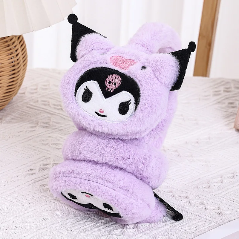 Kawaii Winter Cartoon Anime Plush Earmuffs Sanrio Cute Ear Protection Cold Insulation Warm Dressing Ear Warming Toys for Kids