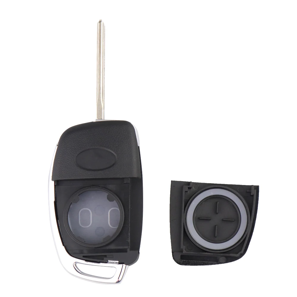 4 Buttons Flip Remote Car Key Shell Case For Hyundai Santa Fe Mistra Accent Santa Elantra Solaris Tucson I30 I40 I45 Fob Cover - view 5