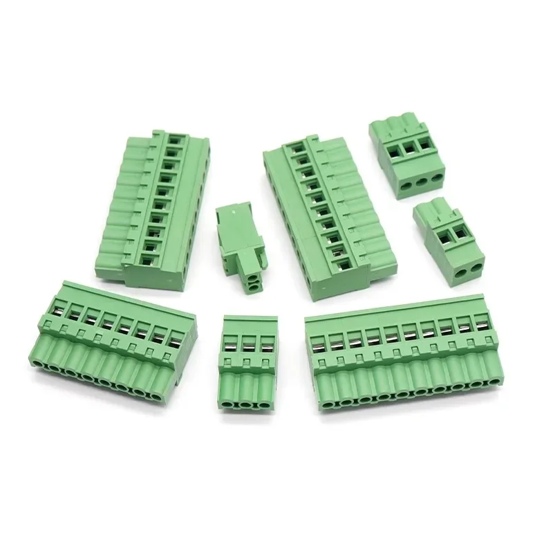 5Pcs KF2EDGKB PCB Vertical Connector Plug-in Terminal Pitch 5.08MM Connector 2/3/4/5/6/8/10P Terminal Block 300V 10A Pluggable