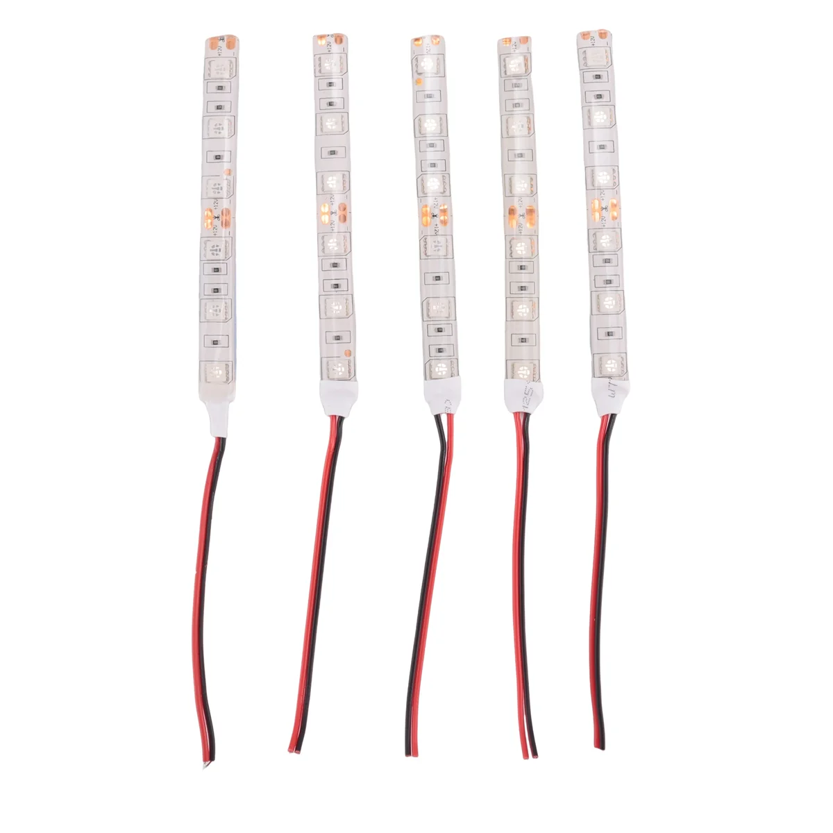 ABZV-5Pcs 10Cm 방수 녹색 5050 Led 스트립 조명 Dc 12V 캐러밴 보트 자동차