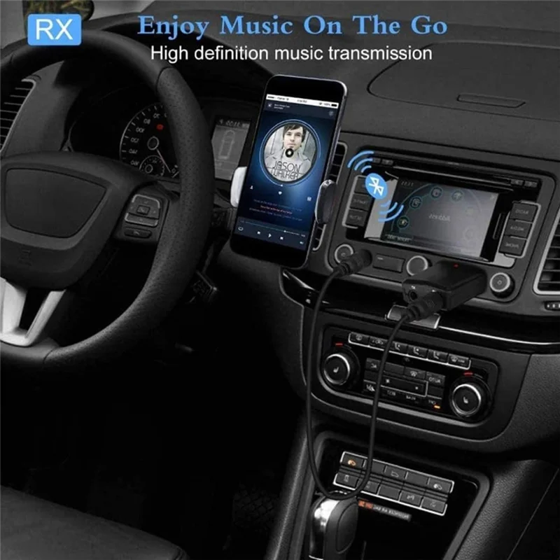 A29F-BT 5.0 3-In-1 Transmitter 3.5Mm AUX Audio Wireless Transmitter For TV Headset Speaker Keyboard Mouse Printer Car Speakers