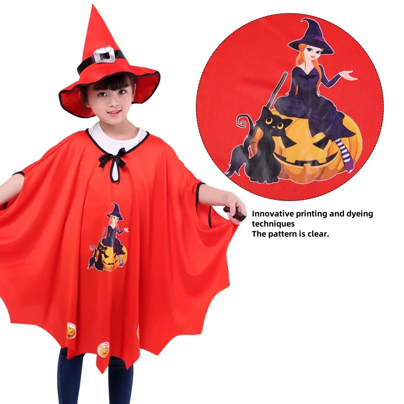 الأطفال اليقطين عباءة كوس زي مضحك شبح اليقطين عباءة فستان الهالوين تأثيري الدعائم للبنين والبنات العالمي