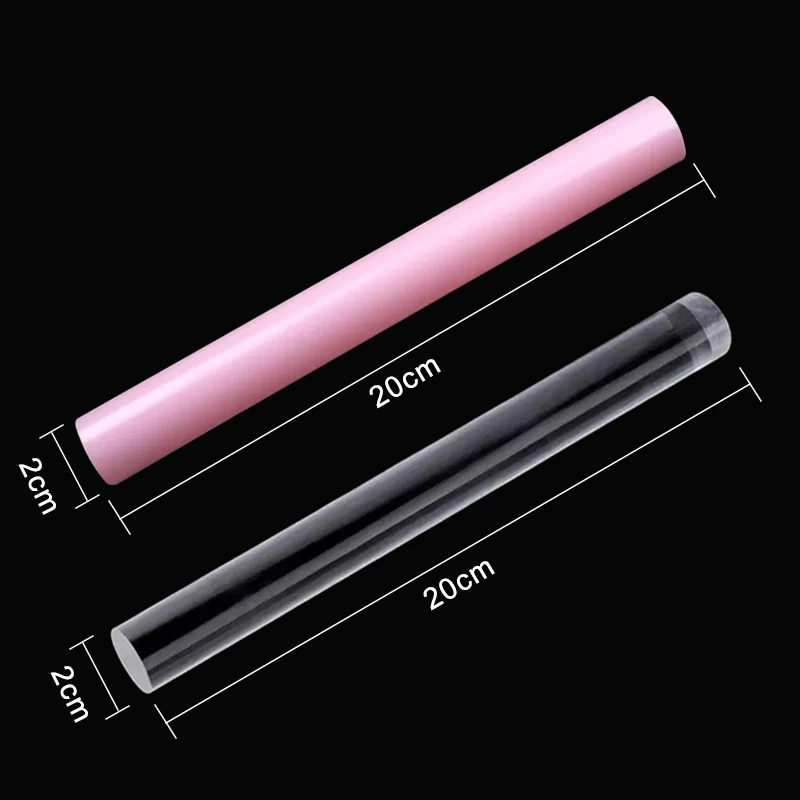 20cm Solid Clay Acrylic Rolling Pin Slime Roller DIY Modelling Clay Tools Pottery porcelain Tool Handmade Art Craft Accessories