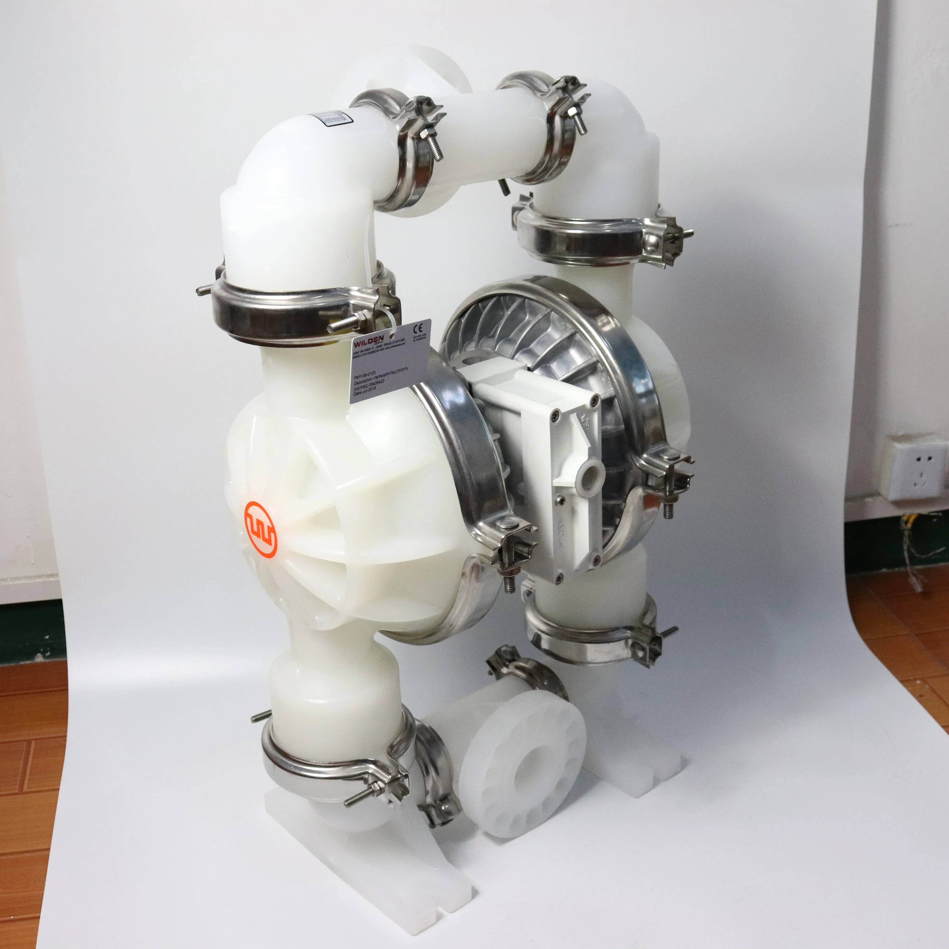 

-Intelligent Wilden P8 Stainless Steel Air Pneumatic Double Diaphragm Pump