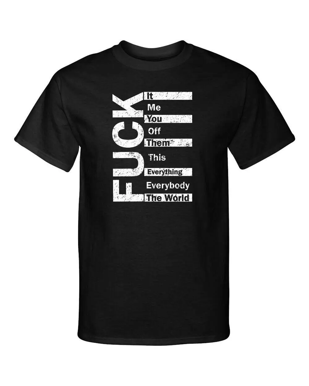 F The World Funny Adult Humor Premium T Shirt