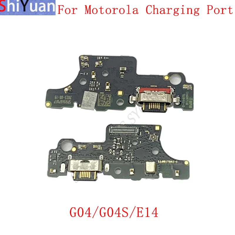 

USB Charging Port Board Flex Cable For Motorola Moto G04 G04S E14 Charging Connector Replacement Parts