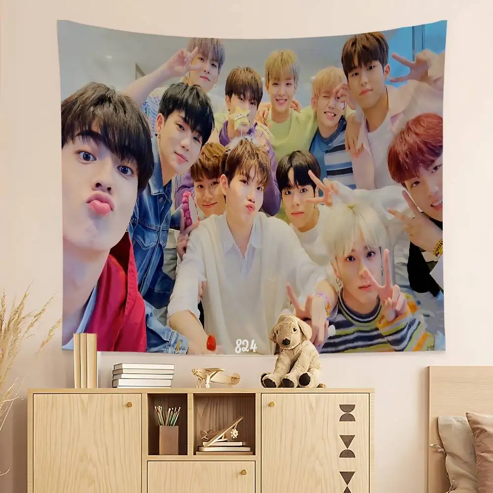 Kpop Group T-Treasure Hanging Bohemian Tapestry Indian Buddha Wall Decoration Witchcraft Bohemian Hippie Cheap Hippie Wall