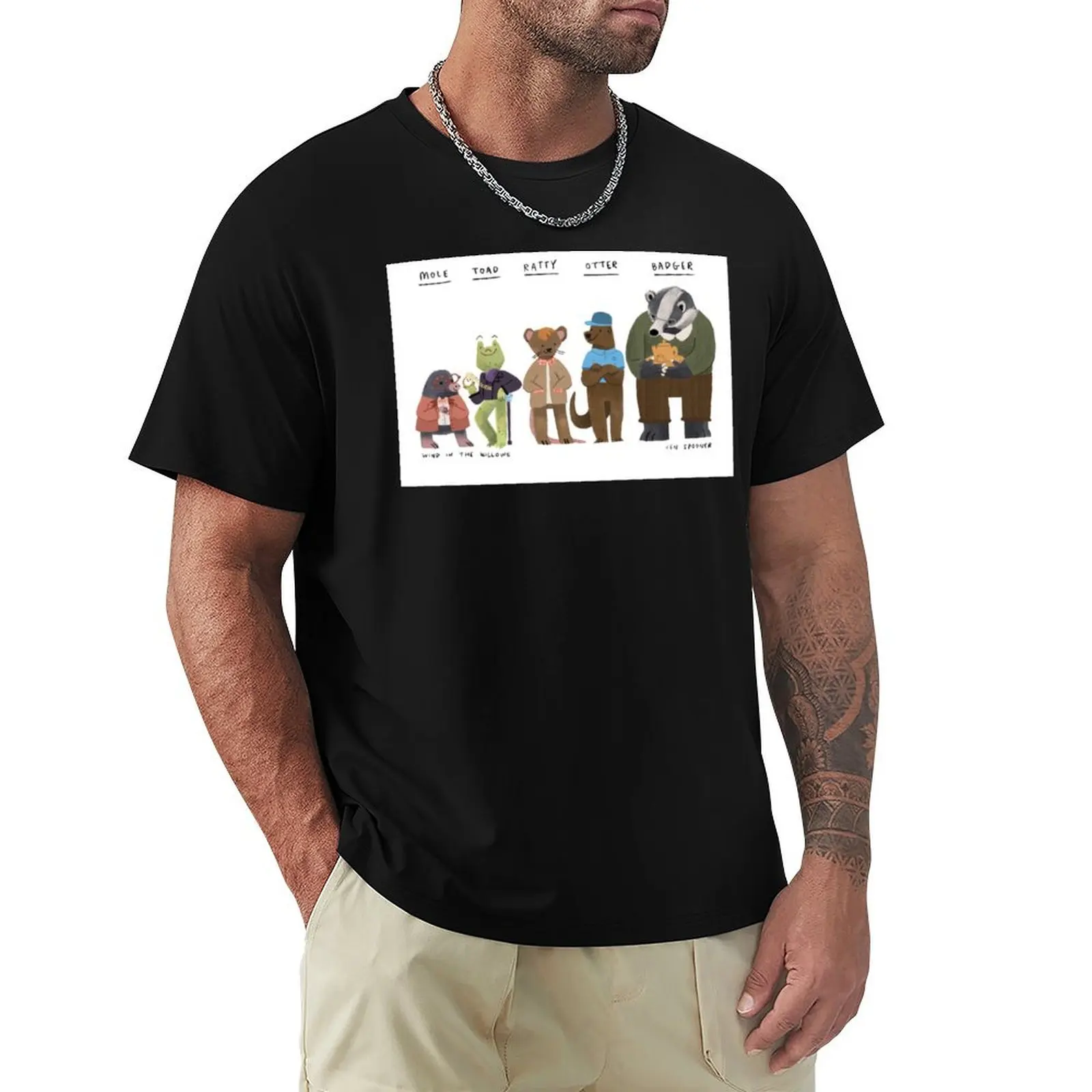 Wind in the Willows Characters T-Shirt t shirt custom print T-Shirt