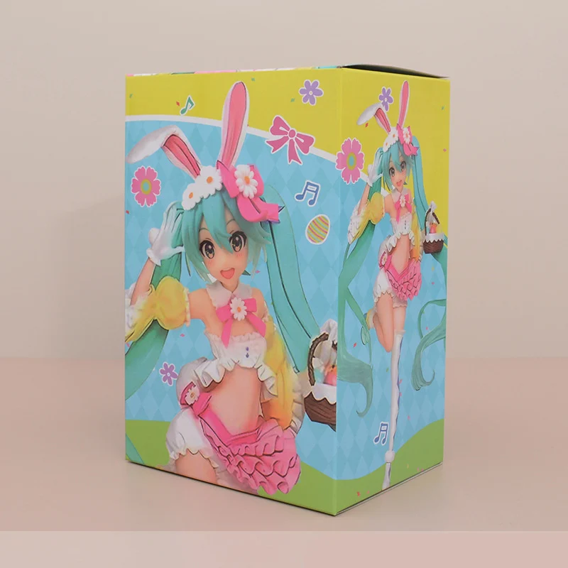 18cm Anime Hatsune Miku 2. Saison Frühling ver Kaninchen Ohr verkleiden Modell Spielzeug Geschenk Sammlung Aciton Figur PVC