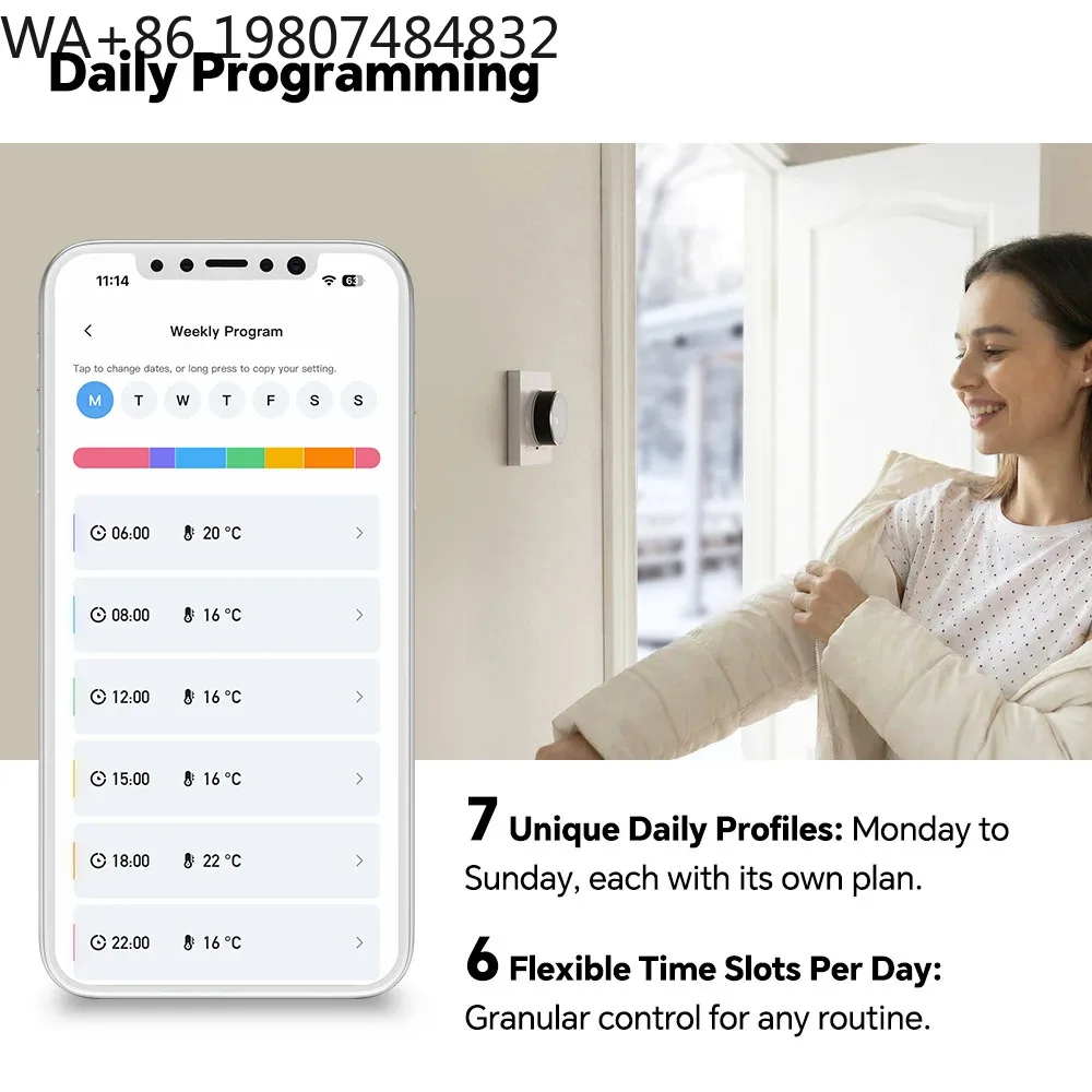 Zigbee Full Screen Touch Smart Wall Switch Scene Dimmer Curtain Group Control App Voice Home Hotel Villa Whole House Automation