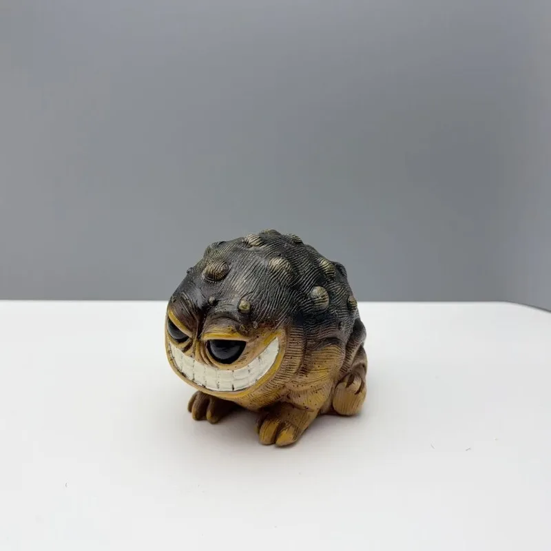 

Cute Black African Frog, Toad Garden Garden, Statue Gift Home, Tabletop Ornament Decoration
