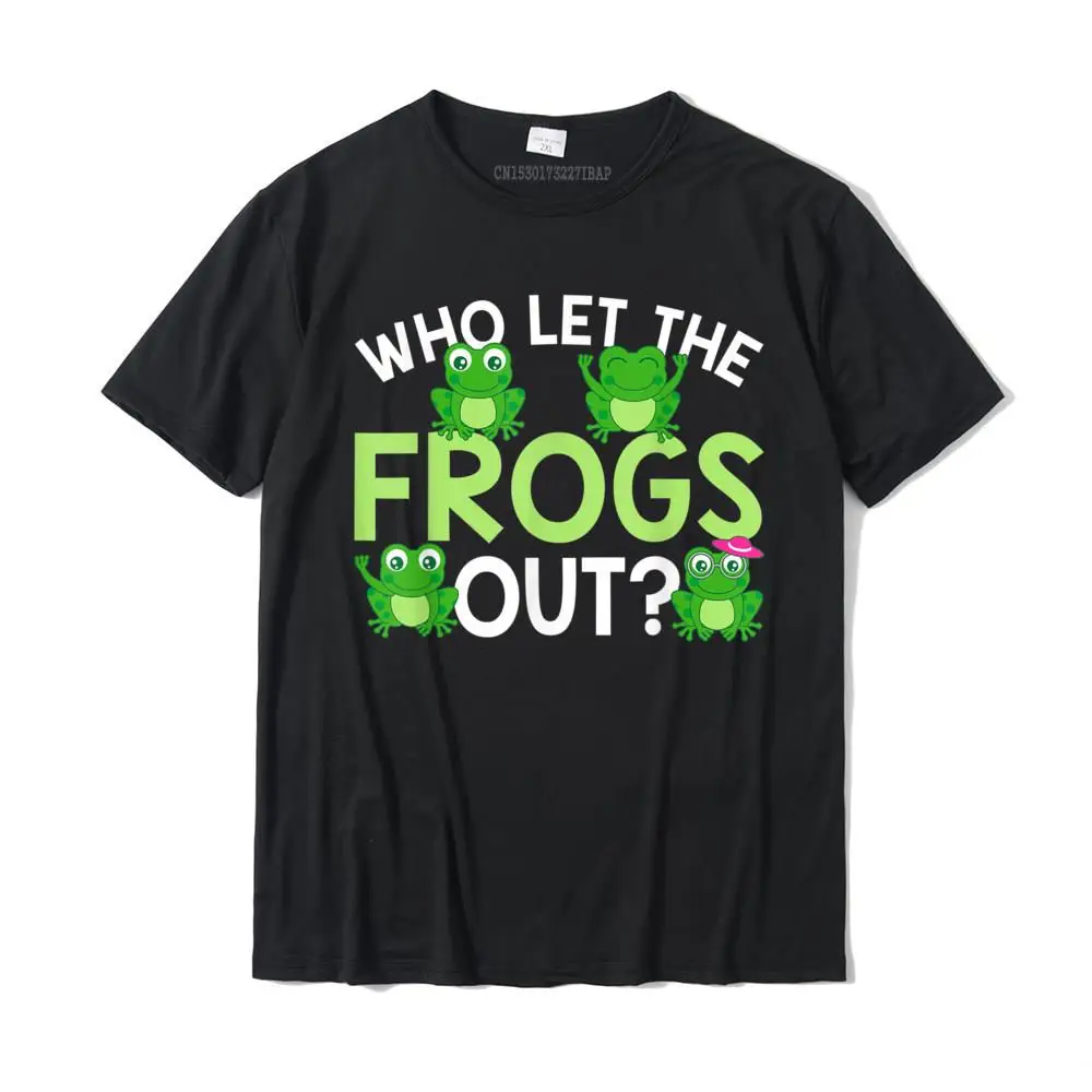 

Who Let The Frogs Out Funny Frog Lovers MM T-Shirt Camisas Hombre UniqueStreet Tops T Shirt New Arrival Cotton Mens Tshirts