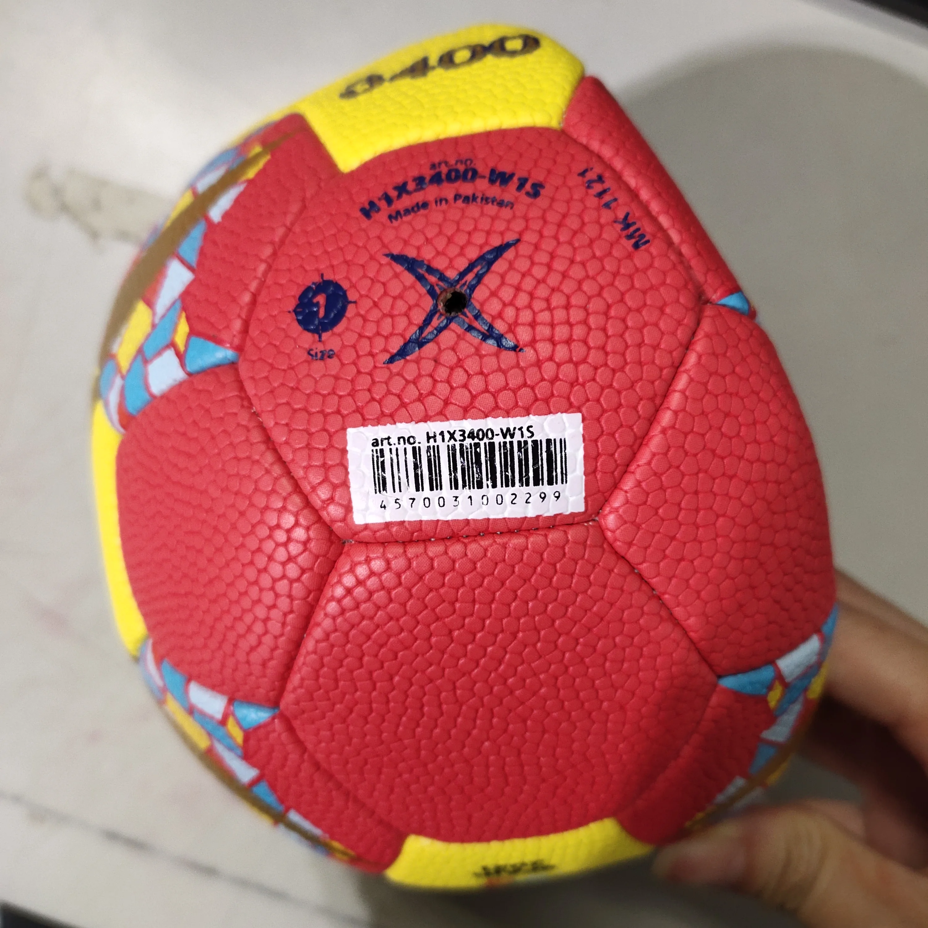 Molten HX3400-W1S Handball Official Standard Size 0/1/2/3 PU Hand Stitch Ball for Children Adult Teenagers Indoor Training