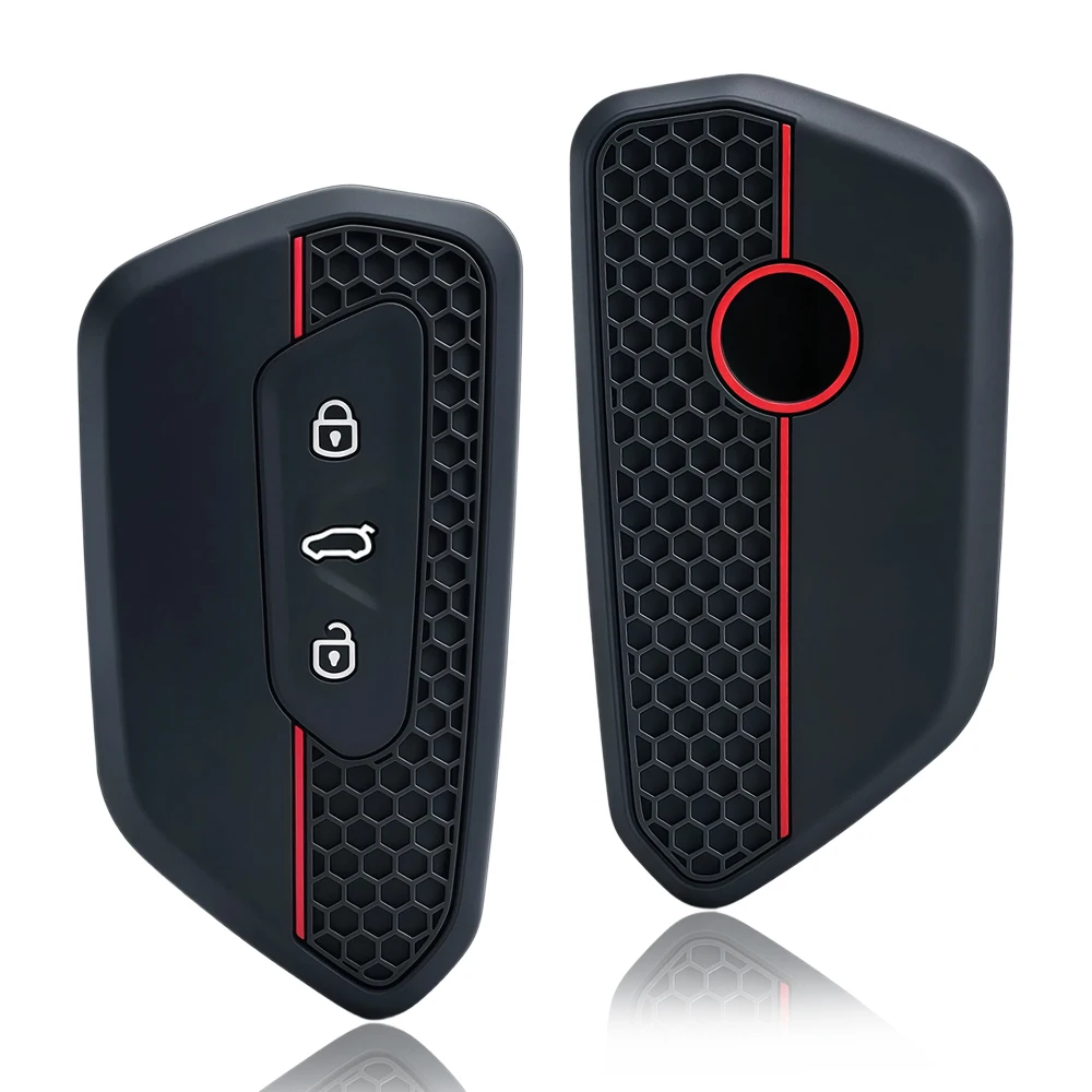Silicone Remote Case Key Cover For Skoda Octavia 4 A8 MK8 For Seat Leon Fr Mk4 Cupra Formentor 2023 accesorios For VW Golf 8 ID4