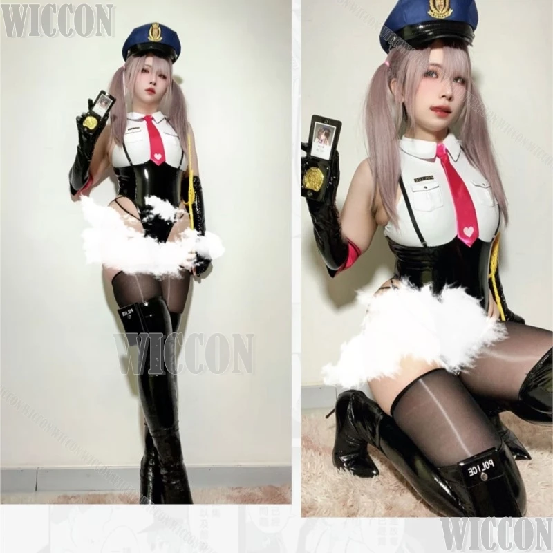 

Anime Manga Utsunomiya Saki Cosplay Handful Happiness Doujin Sexy Policewoman Uniforms Women Costume Wig Hentai Suit Customized