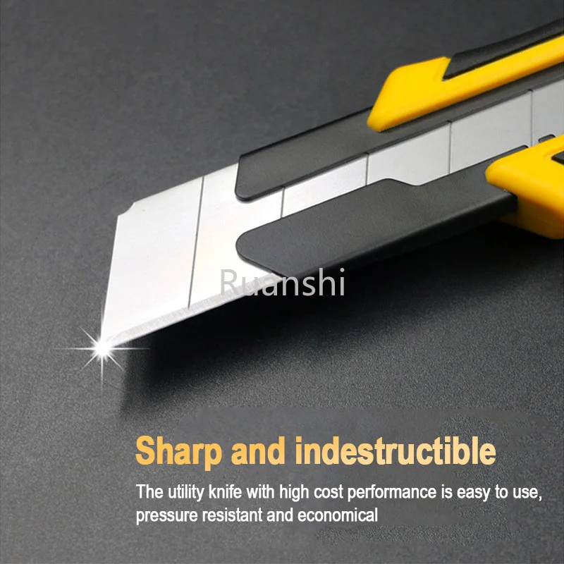 SDI Extra Large 25mm Knife Automatic Spiral  box cutter Double Locking Heavy Duty Utility Knife for Paper Cutting Model 0445C