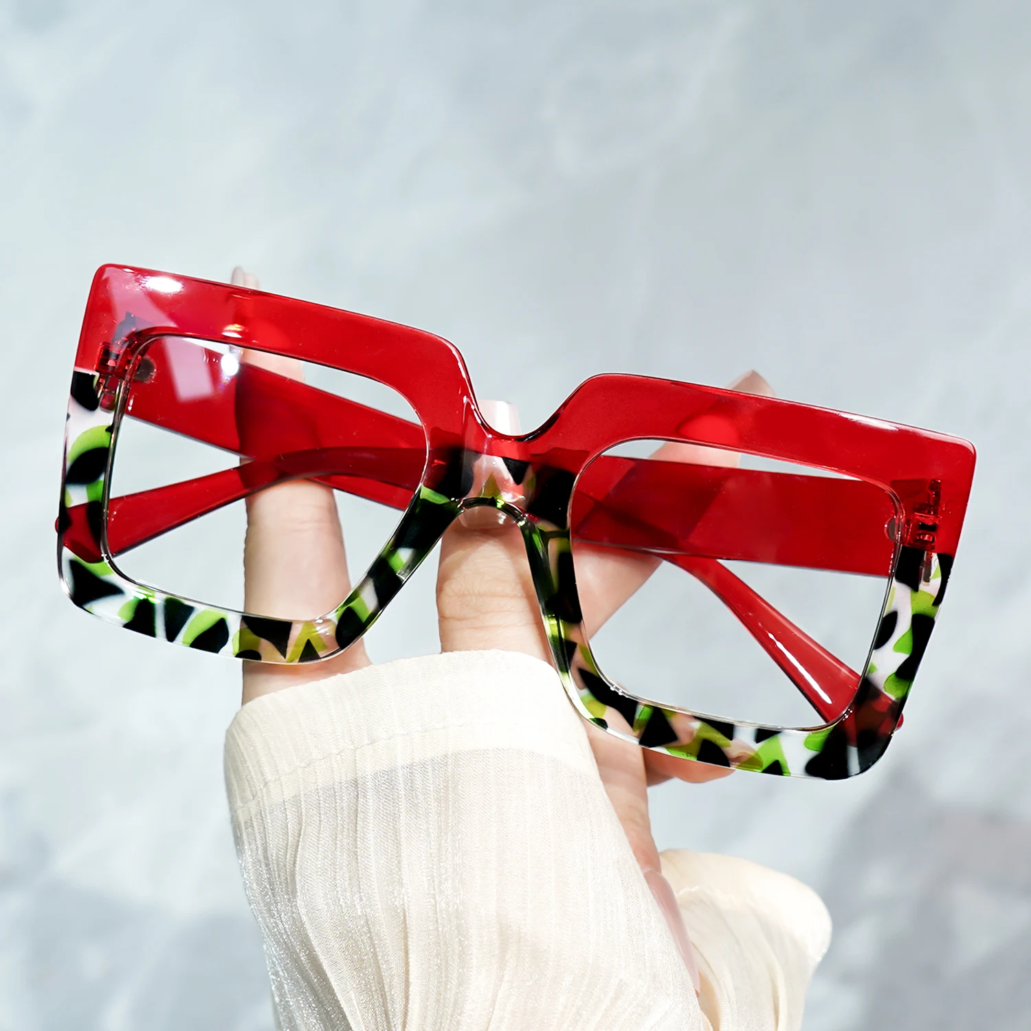 2 Stück schicke Lesebrillen für Damen und Herren +1,0 bis +4,0 Stärke – Retro-Design mit dickem Rahmen – elegante Presbyopie-Brille – Detail 24