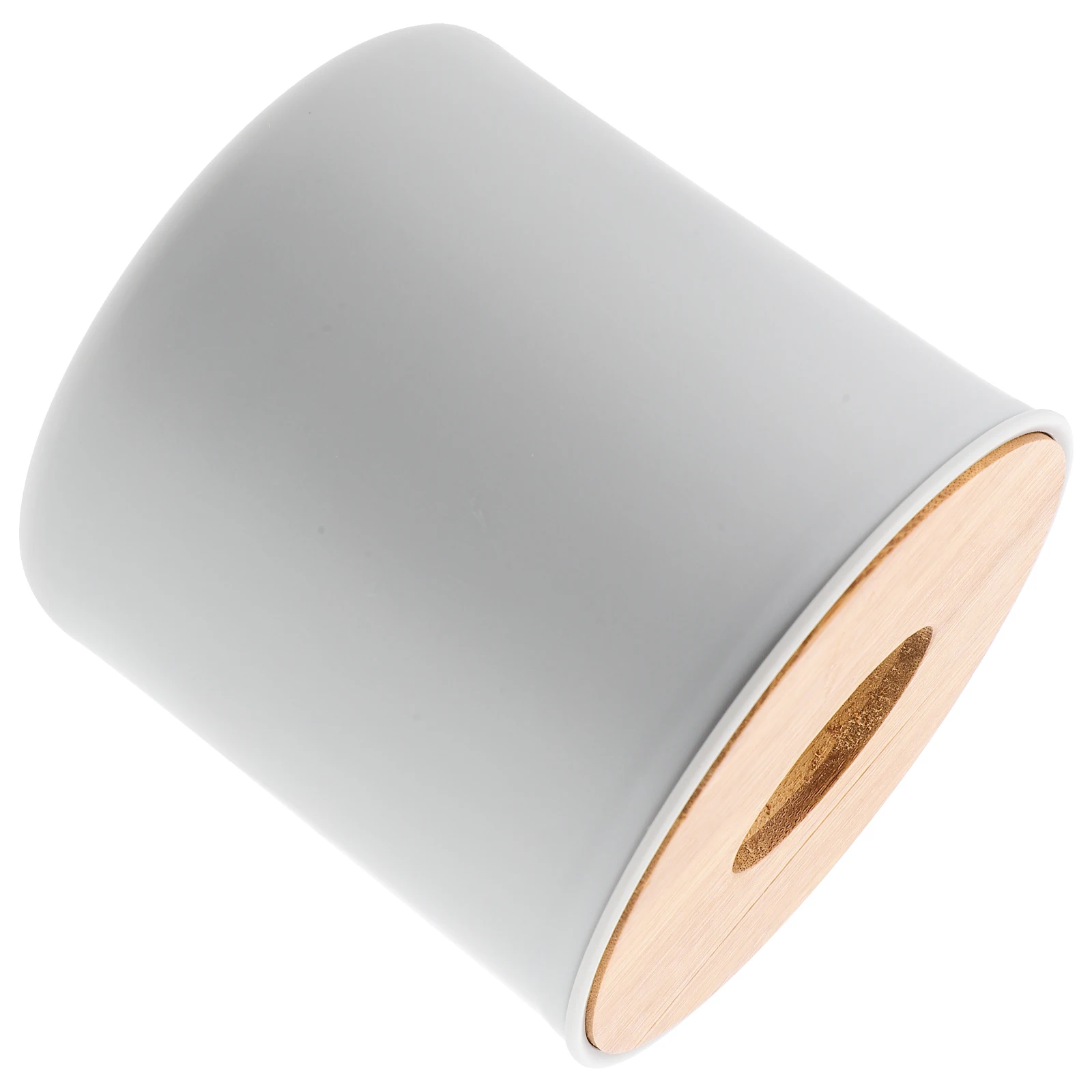 

Modern Wooden Lid Tissue Box Premium Decorative Paper Towel Holder Storage Organizer For Home Office Hotel Car Use Round