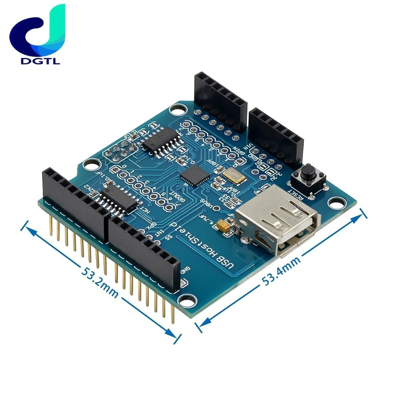 USB Host Shield 2.0 per Arduino per UNO MEGA ADK compatibile per Android ADK scheda modulo elettronico fai da te