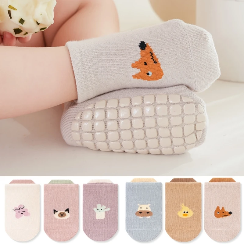 Children Ankle Socks Boys Girls Trampoline Socks Cotton Soft Baby Comfortable Boat Sock Kids Floor Sport Clothing Accessories