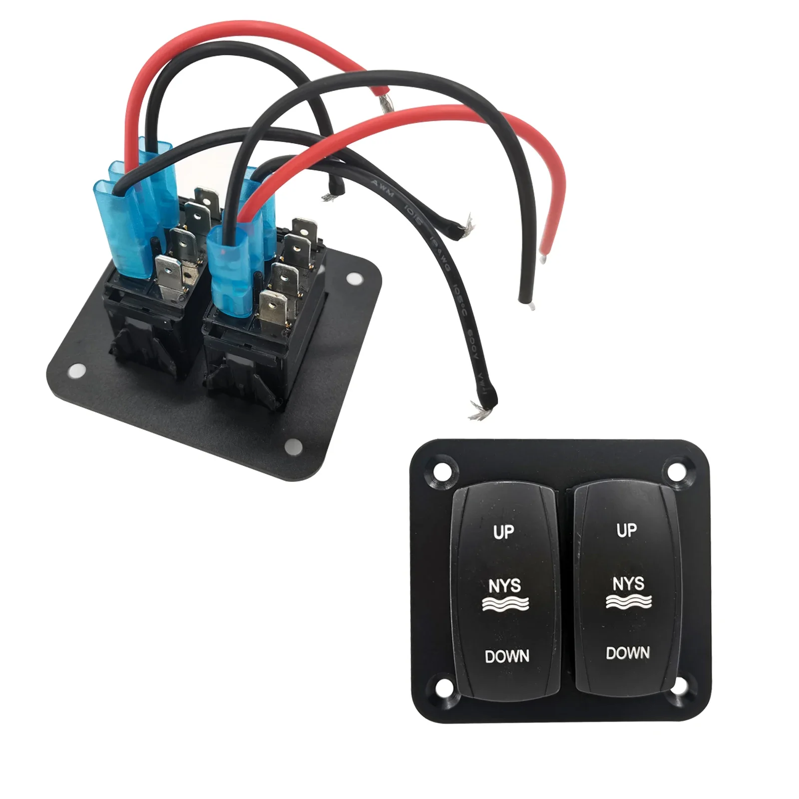 Electric Trim Tab System 12/24V Stainless Steel Includes Integrated Helm Control Actuators Wires Harnesses Marine Fitting