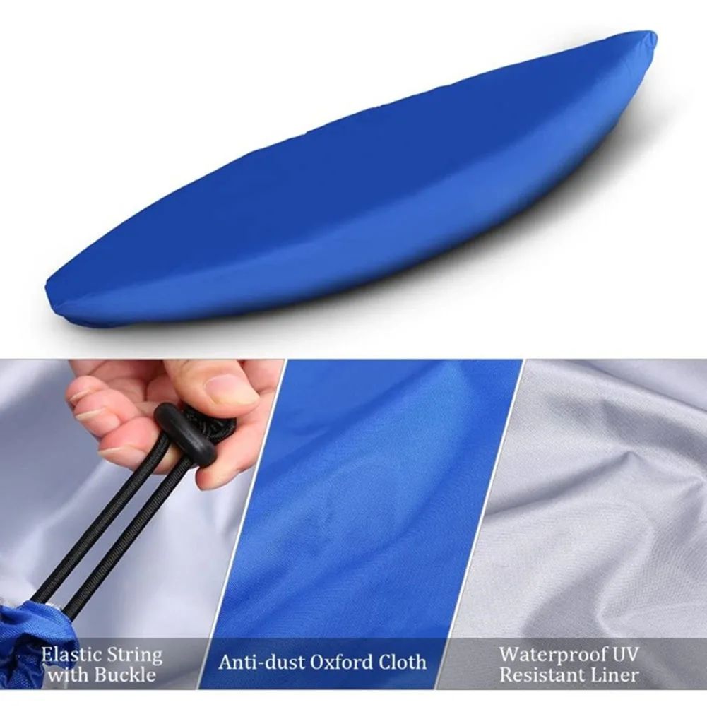 1 Pcs Outdoors Kayak Cover 210D Oxford Cloth Rainproof Tear Resistant Sunproof Firmly Adhered Sustproof Protection Cover