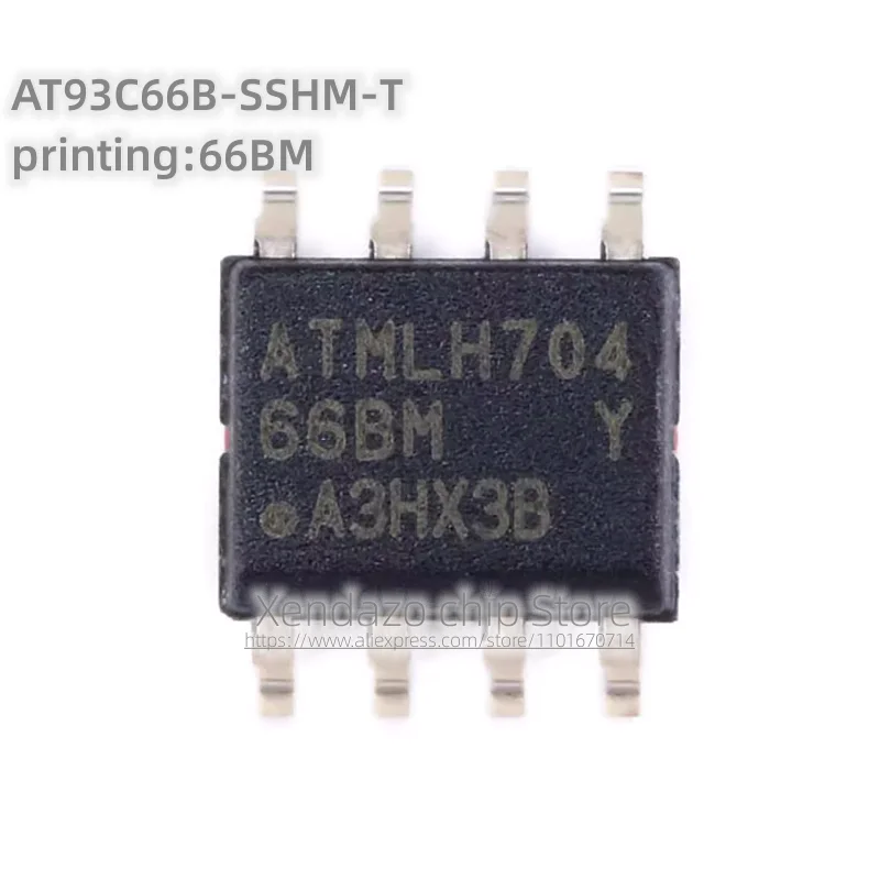 10pcs/lot AT93C66B-SSHM-T printing 66BM SOP-8 package Original genuine Memory chip