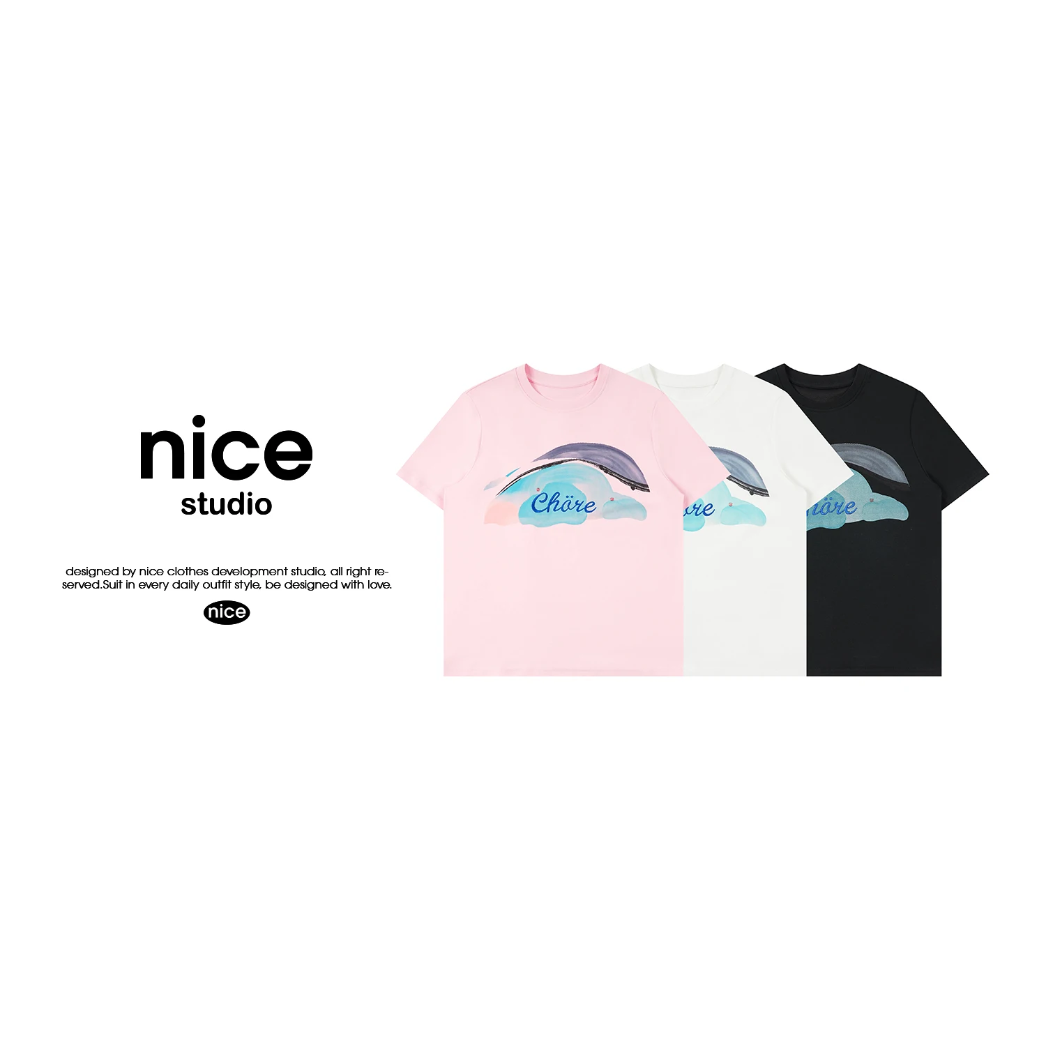 

Water Ink ort Sve Women's T-irt Cotton 00% Summer Regular Fit round Ne Pure Color XT5ZB0529 Ladies Top