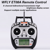 WFLY ET08A New Version 2.4G 8CH RC radio transmitter receiver RF206S the best remote for rc beginners
