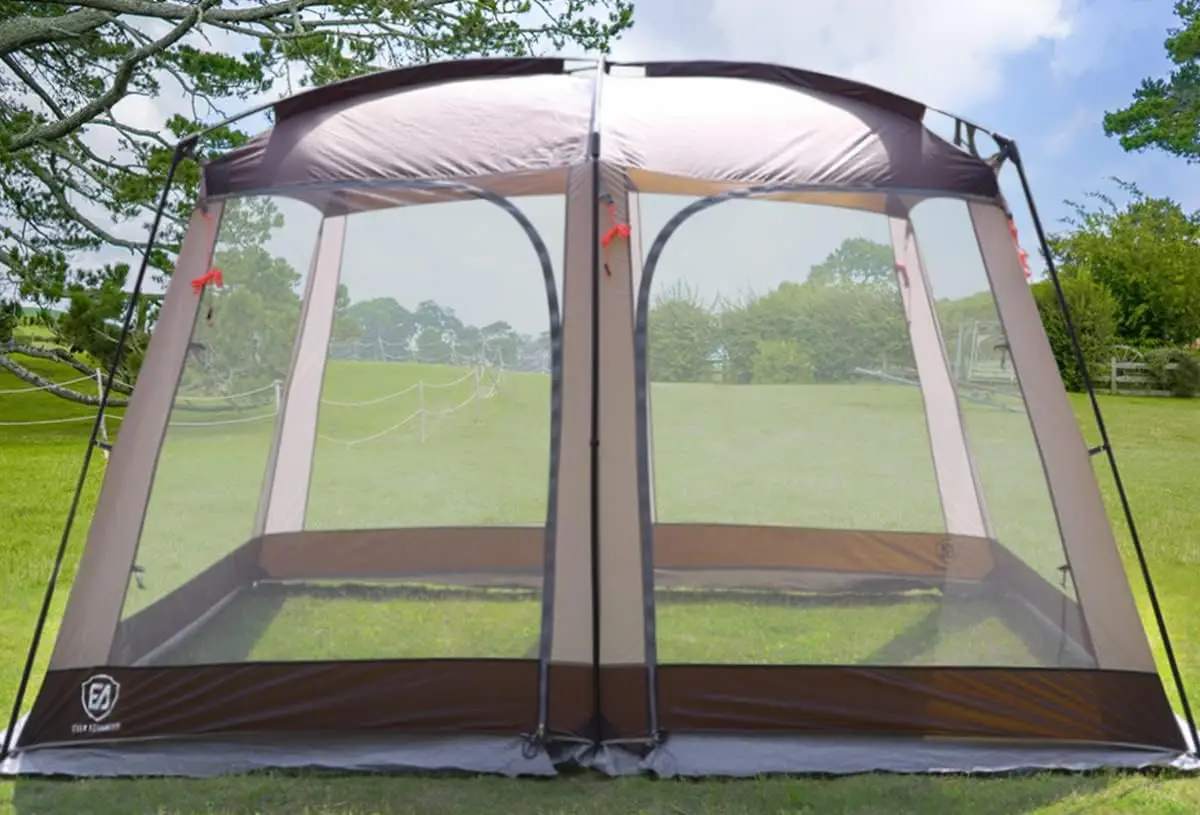 

12 x10 Screen House Tent Netted Canopy Mesh Tents for Camping 8 10 Person Sun Shelter