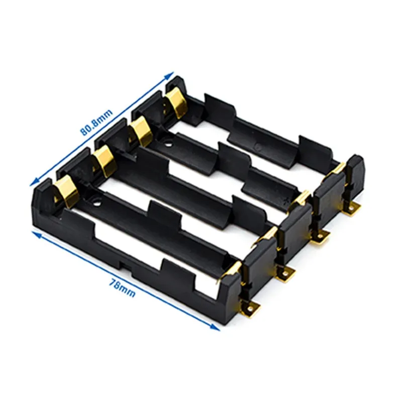 5pcs/lot-18650Battery Box Single/Double/Three/Four Sections SMTPatch Direct Plug 1~4Festival