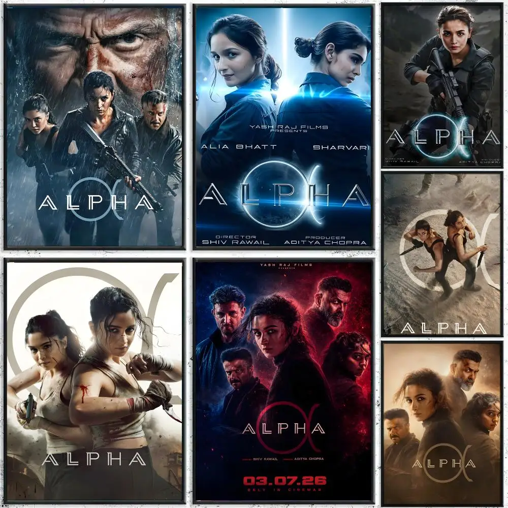 Alpha Horror Movie Decor Poster HD Waterproof Wall Decal for Study, Living Room & Garage, DIY Great Gift for Fans